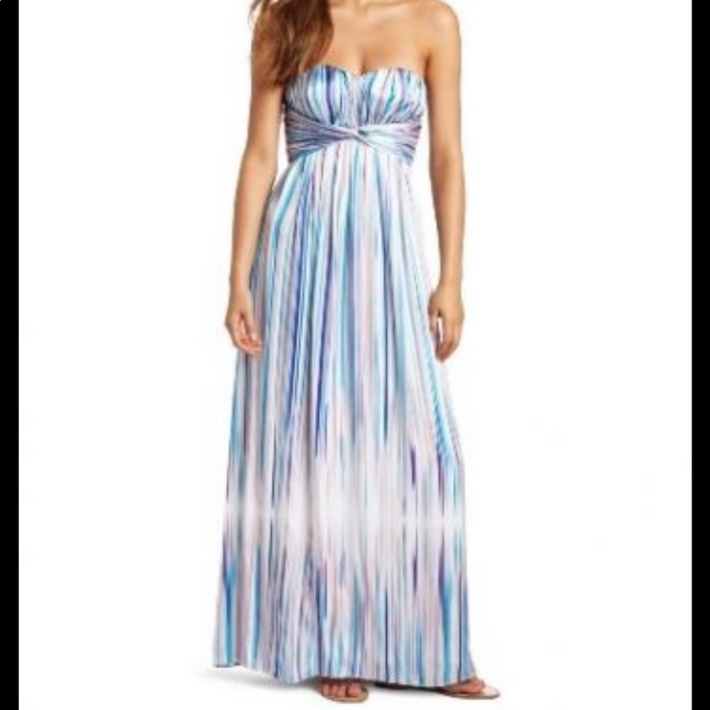Jessica Simpson Strapless Sweetheart Maxi Dress